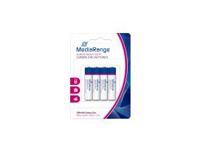 BATTERY CARBON-ZINC AAA 1.5V/4PCS MRBAT141 MEDIARANGE