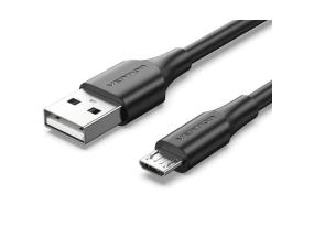 CABLE USB2.0 TO MICRO-B/0.25M BLACK CTIBC VENTION