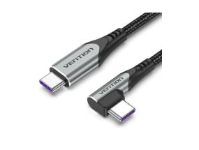 CABLE USB-C TO USB-C R.ANGLE/1M GRAY TAKHF VENTION