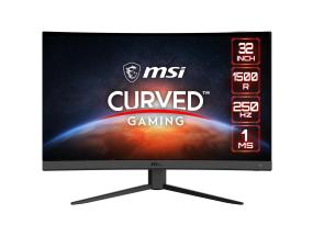 LCD Monitor MSI G32C4X 31.5" Gaming/Curved Panel VA 1920x1080 16:9 250Hz Matte 1 ms Tilt Colour…