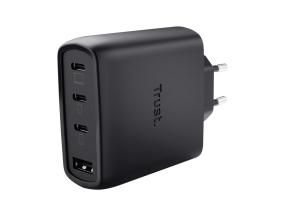 MOBILE CHARGER WALL MAXO 65W/4-PORT GAN BLACK 26067 TRUST