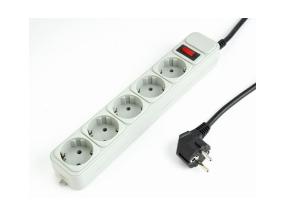 CABLE POWER EXTENSION 3M/5OUTL SPG3-B-10C GEMBIRD