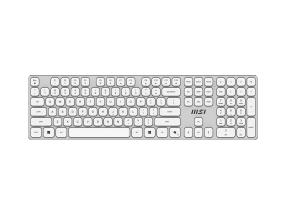 KEYBOARD +MOUSE/FORGE K210 W COMBO WHITE MSI