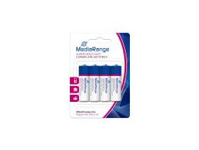 BATTERY CARBON-ZINC AA 1.5V/4PCS MRBAT144 MEDIARANGE