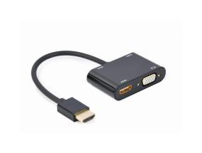 I/O ADAPTER HDMI TO HDMI/VGA/A-HDMIM-HDMIFVGAF-01 GEMBIRD