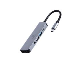 I/O ADAPTER USB-C TO HDMI/USB3/5IN1 A-CM-COMBO5-02 GEMBIRD