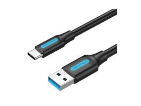 CABLE USB3.0 TO USB-C MALE/2M BLACK COZBH VENTION