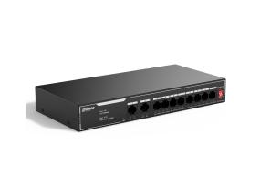 Switch DAHUA SF1010LP Switch type Unmanaged Switch layer L2 10xRJ-45 ports RJ-45 Ports Type Fast…