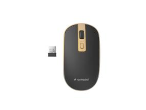 MOUSE USB OPTICAL WRL BLACK/GOLD MUSW-4B-06-BG GEMBIRD