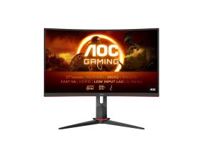 LCD Monitor AOC C27G2Z3/BK 27" Gaming/Curved Panel VA 1920x1080 16:9 240Hz Matte 1 ms Tilt C27G2Z3…
