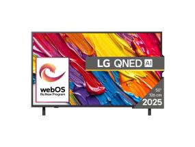 TV Set LG 50" 4K/Smart 3840x2160 Wireless LAN Bluetooth webOS Black 50QNED82A3B
