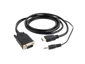 CABLE HDMI-VGA +3.5MM/3M A-HDMI-VGA-03-10 GEMBIRD