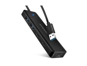I/O HUB USB TRAVEL/0.19M HUE-C2A AXAGON