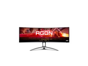 LCD Monitor AOC AG493UCX2 48.8" Gaming/Curved Panel VA 5120x1440 32:9 165Hz Matte 4 ms Speakers…