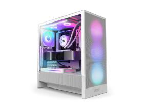 Case NZXT H5 FLOW RGB 2024 MidiTower Case product features Transparent panel Not included ATX EATX…
