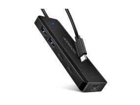 I/O HUB USB-C TRAVEL/0.19M HUE-C2C AXAGON