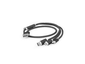 CABLE USB CHARGING 3IN1 1M/BLACK CC-USB2-AM31-1M GEMBIRD