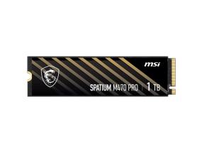 SSD MSI SPATIUM M470 PRO 1TB M.2 PCIe Gen4 NVMe 3D NAND Write speed 4500 MBytes/sec Read speed...