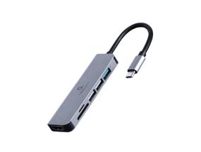 I/O ADAPTER USB-C TO HDMI/USB3/6IN1 A-CM-COMBO6-02 GEMBIRD