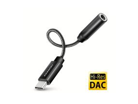 ADAPTER USB-C TO AUDIO 3.5MM/DAC 0.1M ADA-HC AXAGON