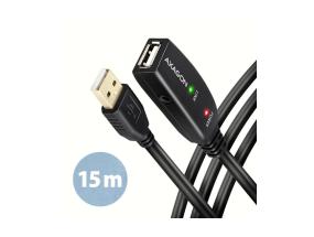 CABLE USB2.0 A-M/A-F ACTIVE/15M ADR-215 AXAGON