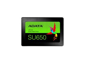 SSD ADATA SU650 256GB SATA 3.0 3D NAND Write speed 450 MBytes/sec Read speed 520 MBytes/sec 2,5&quot;...
