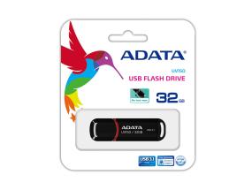 MEMORY DRIVE FLASH USB3.1 32GB/BLACK AUV150-32G-RBK ADATA