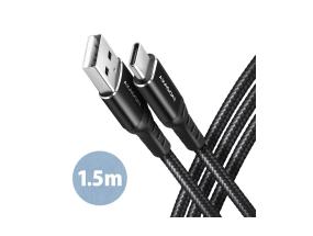 CABLE USB-C TO USB2.0 1.5M/BLACK BUCM-AM15AB AXAGON