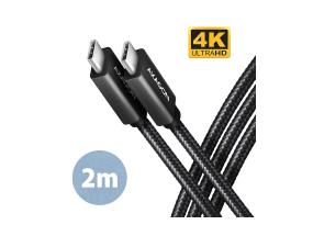 CABLE USB-C TO USB-C 2M 100W/BLACK BUCM32-CM20AB AXAGON