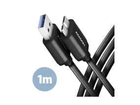 CABLE USB3.2 TO MICRO-B 1M/SPEED BLK BUMM3-AM10AB AXAGON