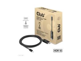 CABLE MINIDP TO HDMI 1.8M/M/M CAC-1187 CLUB3D