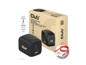 MOBILE CHARGER WALL 3PORT/GAN 65W CAC-1913EU CLUB3D