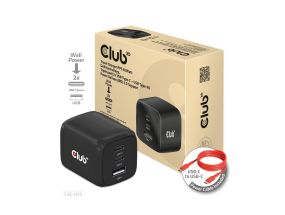 MOBILE CHARGER WALL 3PORT/GAN 65W CAC-1913EU CLUB3D