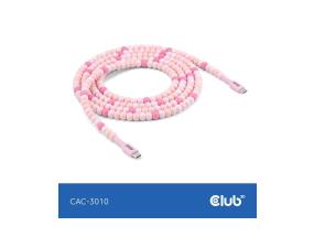 CABLE USB-C TO USB-C/PINK CAC-3010 CLUB3D