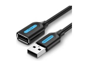 CABLE USB2.0 MALE TO FEMALE/1.5M BLACK CBIBG VENTION