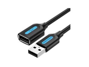 CABLE USB2.0 MALE TO FEMALE/5M BLACK CBIBJ VENTION