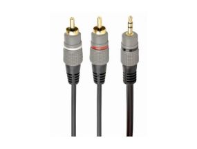 CABLE AUDIO 3.5MM TO 2RCA 5M/GOLD CCA-352-5M GEMBIRD