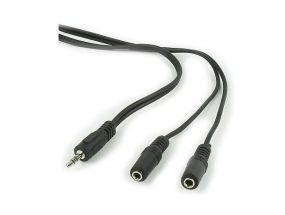 CABLE AUDIO SPLITTER 3.5MM/5M BLACK CCA-415 GEMBIRD