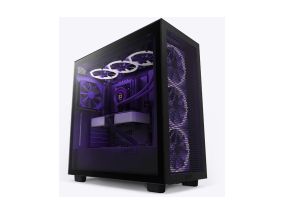 Case NZXT H7 Flow MidiTower Not included ATX MicroATX MiniITX Colour Black CM-H71FB-01