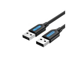 CABLE USB2.0 MALE TO MALE/2M BLACK COJBH VENTION