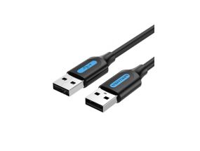 CABLE USB2.0 MALE TO MALE/2M BLACK COJBH VENTION
