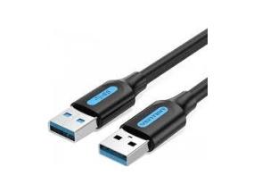 CABLE USB3.0 MALE TO MALE/0.5M BLACK CONBD VENTION