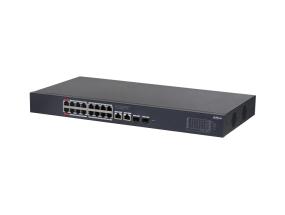 Switch DAHUA Desktop/pedestal Rack 16x10Base-T / 100Base-TX / 1000Base-T 2xSFP PoE ports 16...