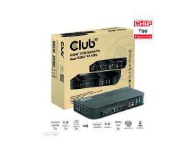 VIDEO SWITCH KVM HDMI 2PORT/CSV-1382 CLUB3D