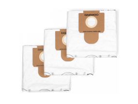 Vacuum Cleaner Accessory DAEWOO Textile Dust Bag 3pcs Model DAVC 60TB White For DAVC 6025S, DAVC...