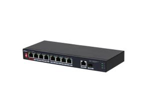 Switch DAHUA PFS3110-8ET1GT1GF-96 Desktop/pedestal 8x10Base-T / 100Base-TX 1x10Base-T / 100Base...