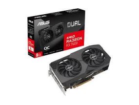 Graphics Card ASUS AMD Radeon RX 7600 8 GB GDDR6 128 bit PCIE 4.0 8x Two and Half Slot Fansink...