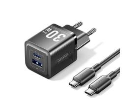 MOBILE CHARGER WALL 30W USB-C/2P BLACK FEQB0-EU VENTION