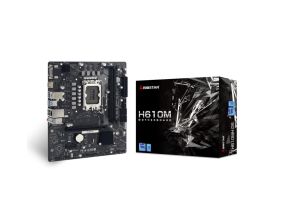 Mainboard BIOSTAR Intel H610 LGA1700 Micro-ATX Memory DDR5 Memory slots 2 1xPCI-Express 3.0 1x...