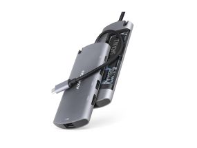 I/O HUB USB-C 6IN1 SATA M.2/0.18M HMC-6M2 AXAGON